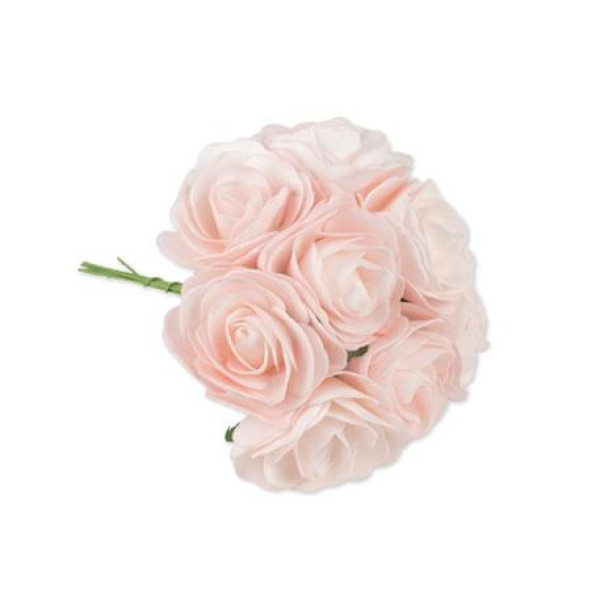 Beauty Home ΜΠΟΥΚΕΤΟ ΡΟΖ  ΤΡΙΑΝΤΑΦΥΛΛΑ 15 CM
