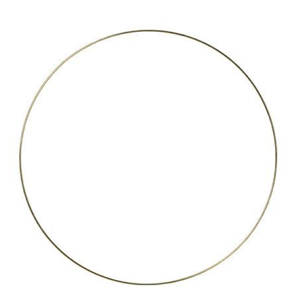 Beauty Home ΜΕΤΑΛΛΙΚΟΣ ΚΥΚΛΟΣ  ΧΡΥΣΟΣ 30CM