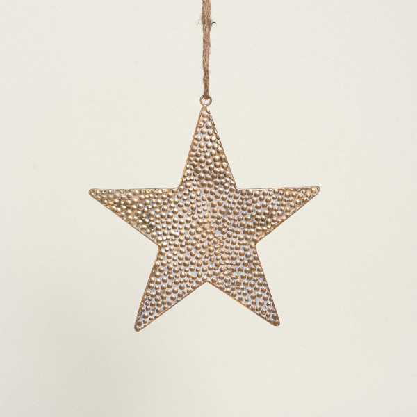 Beauty Home ΜΕΤΑΛΛΙΚΟ ΑΣΤΕΡΙ ΧΡΥΣΟ ΑΝΤΙΚΕ 31 cm