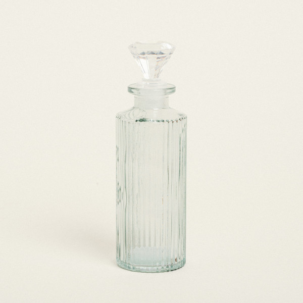 Beauty Home ΜΠΟΥΚΑΛΙ ΜΕ ΠΩΜΑ 17 x 5 cm ΔΙΑΦΑΝΟ