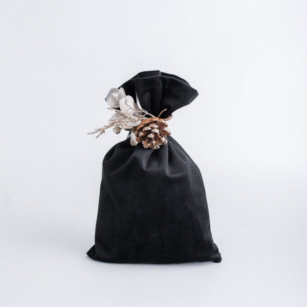 Beauty Home ΤΣΟΥΒΑΛI  ΒΕΛΟΥΔΟ PREMIUM ΜΑΥΡΟ   26 x 37 cm