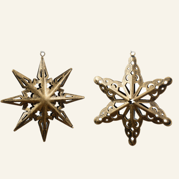 Beauty Home ΜΕΤΑΛΛΙΚΟ ΣΤΟΛΙΔΙ ΑΣΤΕΡΙ 22 x 12 CM  Β    (8 ΑΚΤΙΝΕΣ) 22 x 12 CM