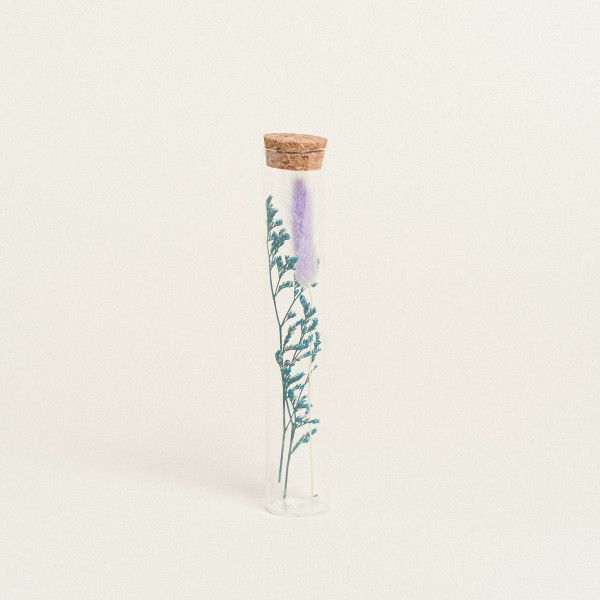 Beauty Home ΓΥΑΛΙΝΟΣ ΣΩΛΗΝΑΣ ΜΕ ΚΛΑΔΙΑ 3 x 18 cm  Λιλά