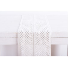 Beauty Home ΔΑΝΤΕΛΑ ΒΑΜΒΑΚΕΡΗ 23CM “ΓΕΩΜΕΤΡΙΚΟ”  Λευκό