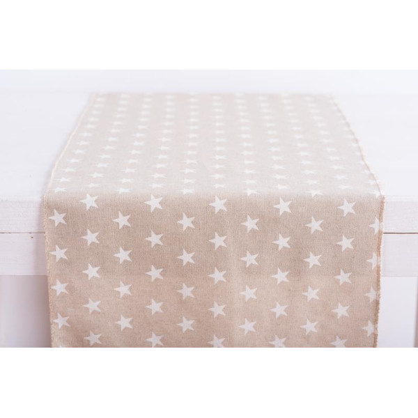 Beauty Home ΡΑΝΝΕΡ ΑΣΤΕΡΙ ΛΕΥΚΟ   32 cm x 2.5 m