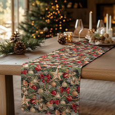 Beauty Home ΡΑΝΝΕΡ ΣΤΟΦΑ HAPPY HOLIDAY   32 cm x 1,5 m