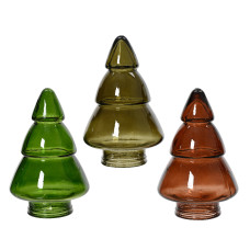 Beauty Home ΓΥΑΛΙΝO ΔΕΝΤΡO 9,5 x 15 cm  Πράσινο