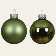 Beauty Home ΓΥΑΛΙΝΕΣ ΜΠΑΛΕΣ ΛΑΔΙ 10 CM 6 ΤΜΧ