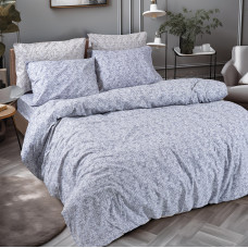 Beauty Home Σετ σεντόνια φανελένια υπέρδιπλα με λάστιχο Flame Art 12631 170x200+32 Γκρι