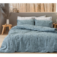 Beauty Home Σετ σεντόνια φανελένια King Size με λάστιχο Nebbiolo Art 12636 185x200+32 Πετρόλ