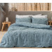 Beauty Home Σετ σεντόνια φανελένια King Size με λάστιχο Nebbiolo Art 12636 185x200+32 Πετρόλ