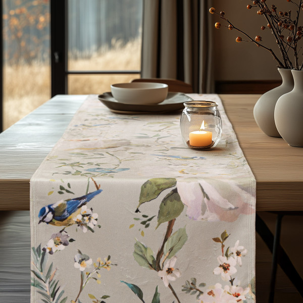 Beauty Home ΡΑΝΝΕΡ ΒΕΛΟΥΔΟ PEONY AND BIRD   32 cm x 2.5 m