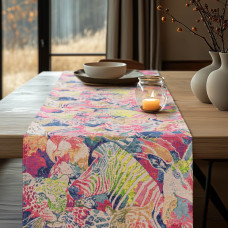 Beauty Home ΡΑΝΝΕΡ ΣΤΟΦΑ EXPRESSIONIST ΖΩΑ ΤΗΣ ΖΟΥΓΚΛΑΣ   32 cm x 2.5 m