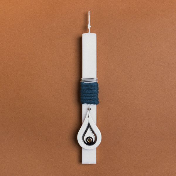 Beauty Home ΛΑΜΠΑΔΑ 33cm ΚΕΡΑΜΙΚΟ ΔΑΚΡΥ ΑΣΗΜΙ ΣΕ ΣΥΣΚΕΥΑΣΙΑ ΔΩΡΟΥ