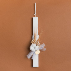 Beauty Home ΛΑΜΠΑΔΑ 33cm ΒΑΜΒΑΚΙ ΚΑΙ ΚΑΡΔΙΑ ΣΕ ΣΥΣΚΕΥΑΣΙΑ ΔΩΡΟΥ