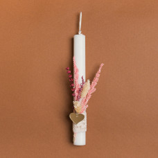 Beauty Home ΛΑΜΠΑΔΑ 25cm ΑΠΟΞΗΡΑΜΕΝΑ ΜΕ ΚΑΡΔΙΑ PLEXI GLASS ΕΚΡΟΥ ΣΕ ΣΥΣΚΕΥΑΣΙΑ ΔΩΡΟΥ