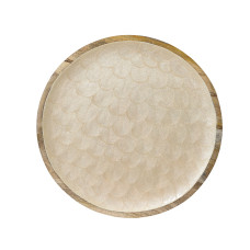 Beauty Home Διακοσμητικός Δίσκος από Ξύλο Μάνγκο 48 cm