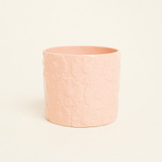 Beauty Home Κασπώ Πήλινο με Ανάγλυφο Σχέδιο Λουλουδιών
 12.8cm x 13.1cm  Σομόν