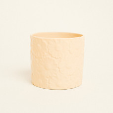 Beauty Home Κασπώ Πήλινο με Ανάγλυφο Σχέδιο Λουλουδιών
 12.8cm x 13.1cm  Κίτρινο