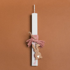 Beauty Home ΛΑΜΠΑΔΑ 33cm ΞΥΛΙΝΟΣ ΛΑΓΟΣ ΣΑΠΙΟ ΜΗΛΟ ΚΟΡΔΟΝΙ ΣΕ ΣΥΣΚΕΥΑΣΙΑ ΔΩΡΟΥ