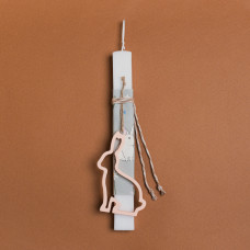 Beauty Home ΛΑΜΠΑΔΑ 33cm ΞΥΛΙΝΟ ΠΕΡΙΓΡΑΜΜΑ ΛΑΓΟΣ ΣΟΜΟΝ ΣΕ ΣΥΣΚΕΥΑΣΙΑ ΔΩΡΟΥ