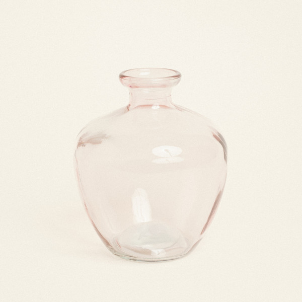 Beauty Home Γυάλινο Βάζο 14 x 16 cm  Σάπιο Μήλο
