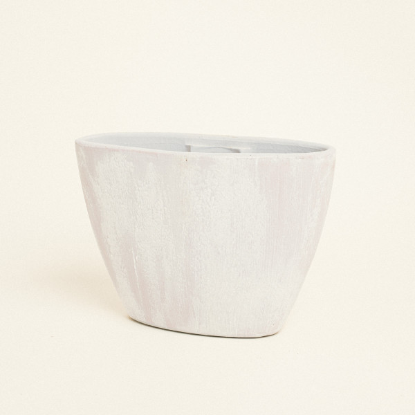 Beauty Home Κασπώ Πήλινο 33 cm x 15 cm x 22 cm  Λευκό