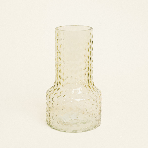 Beauty Home Βάζο Ανάγλυφο 13.8 x 24 cm  Πράσινο