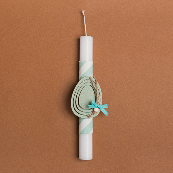 Beauty Home ΛΑΜΠΑΔΑ 25cm ΞΥΛΙΝΟ ΑΥΓΟ ΒΕΡΑΜΑΝ ΣΕ ΣΥΣΚΕΥΑΣΙΑ ΔΩΡΟΥ