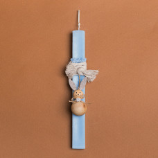 Beauty Home ΛΑΜΠΑΔΑ ΣΙΕΛ 33cm ΞΥΛΙΝΟΣ ΛΑΓΟΣ ΜΠΑΛΑ ΣΕ ΣΥΣΚΕΥΑΣΙΑ ΔΩΡΟΥ