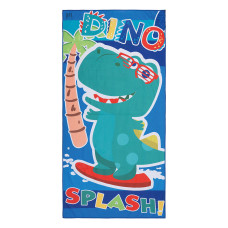 Beauty Home Πετσέτα θαλάσσης διπλής όψης παιδική Microfiber Αrt 2263 Μπλε