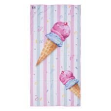 Beauty Home Πετσέτα θαλάσσης διπλής όψης παιδική Microfiber Αrt 2267 Ροζ