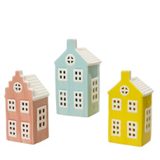 Beauty Home Διακοσμητικό Σπίτι από Πορσελάνη 7,8 x 6,3 x 15 cm  Βεραμάν