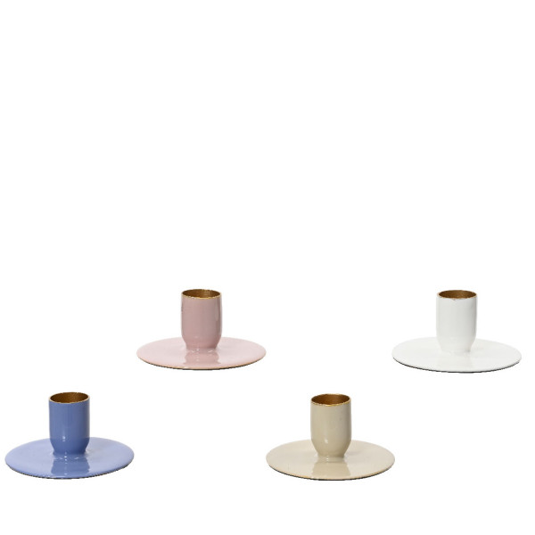 Beauty Home Μεταλλικό Κηροπήγιο.7.5 x 7.5 x 3.5 CM  ΣΑΠΙΟ ΜΗΛΟ ΡΟΜΑΝΤΙΚΟ