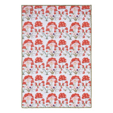 Beauty Home Πετσέτα κουζίνας διπλής όψης Microfiber Art 8653 40x60 Κόκκινο