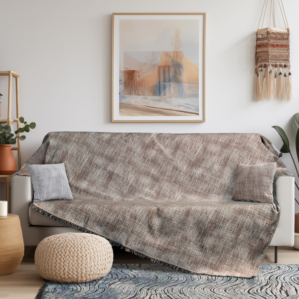 Beauty Home Ριχτάρι Μονοθέσιο Art 8712 180x170 Μόκα