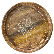 Beauty Home Δίσκος Ξύλο μάνγκο 20 x 5 cm