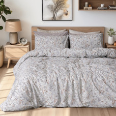 Beauty Home Σετ σεντόνια υπέρδιπλα με λάστιχο Rene Art 12255 170x200+30 Μέντα