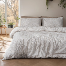 Beauty Home Σετ πάπλωμα υπέρδιπλο Iris Art 12260 220x240 Μπεζ