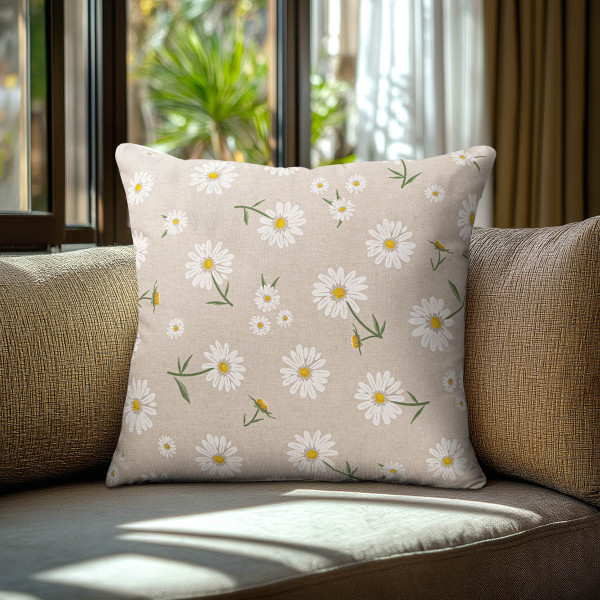 Beauty Home ΜΑΞΙΛΑΡΟΘΗΚΗ ΜΕΓΑΛΕΣ ΜΑΡΓΑΡΙΤΕΣ   40 x 40 cm