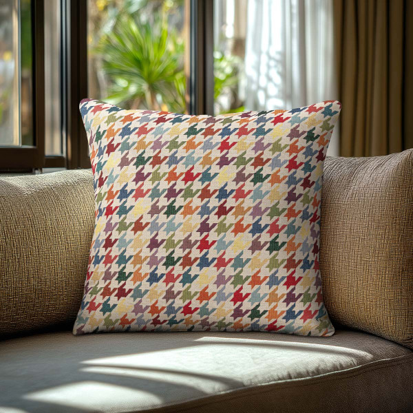 Beauty Home Μαξιλαροθήκη ΣΤΟΦΑ PIED DE ΠΟΛΥΧΡΩΜΟ   45 x 45 cm