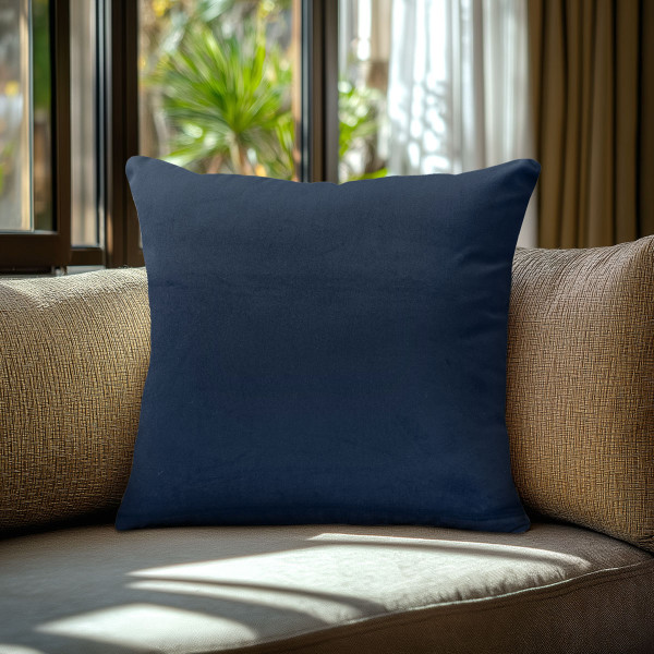 Beauty Home Μαξιλαροθήκη ΒΕΛΟΥΔΟ PREMIUM ΜΠΛΕ   40 x 40 cm