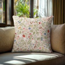 Beauty Home Μαξιλαροθήκη ΖΩΑΚΙΑ ΚΑΙ ΛΟΥΛΟΥΔΙΑ   40 x 40 cm