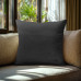 Beauty Home Μαξιλαροθήκη ΒΕΛΟΥΔΟ PREMIUM ΜΑΥΡΟ   40 x 40 cm   ΜΕ ΓΕΜΙΣΜΑ