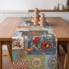 Beauty Home ΡΑΝΝΕΡ Folklore Jeans Patch   32 cm x 2.5 m