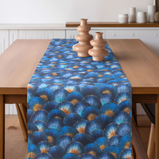 Beauty Home ΡΑΝΝΕΡ  ΚΥΜΑΤΑ ΜΠΛΕ / ΧΡΥΣΟ   32 cm x 2.5 m