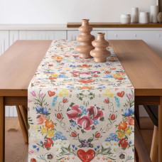 Beauty Home ΡΑΝΝΕΡ ΦΟΛΚΛΟΡ ΚΑΡΔΙΕΣ   32 cm x 2.5 m