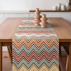 Beauty Home ΡΑΝΝΕΡ ΣΤΟΦΑ ΠΟΛΥΧΡΩΜΟ ΖΙΓΚΖΑΓΚ   32 cm x 2.5 m