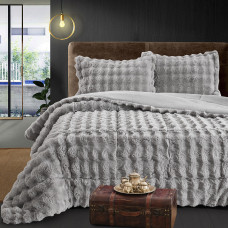 Beauty Home Κουβερτοπάπλωμα ημίδιπλο Art 12662 180x240 Γκρι