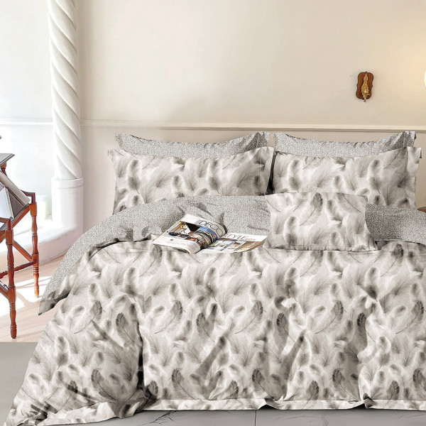Beauty Home Σετ σεντόνια υπέρδιπλα με λάστιχο Art 12280 Aphrodite 165x200+30 Μπεζ
